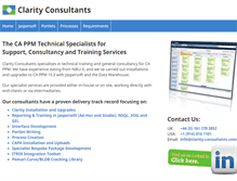 Tablet Screenshot of clarity-consultants.com
